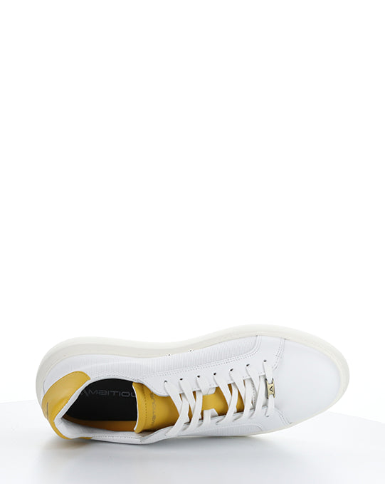 10634A White/Safron Leather