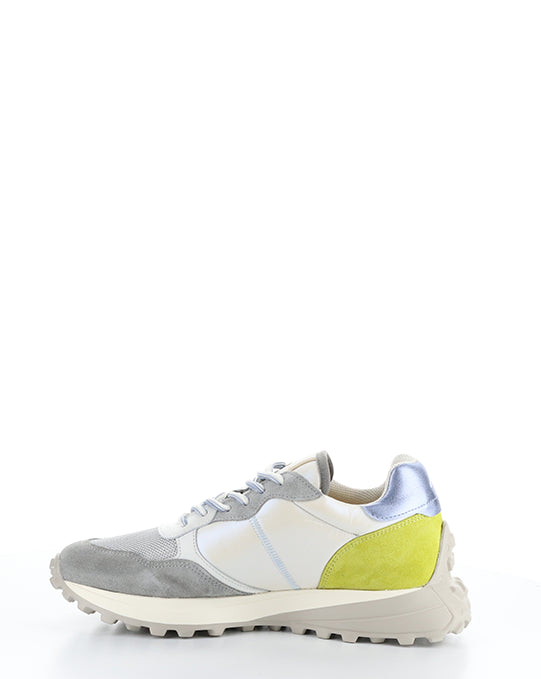 12826W Grey/Pearl/White Leather/Textile