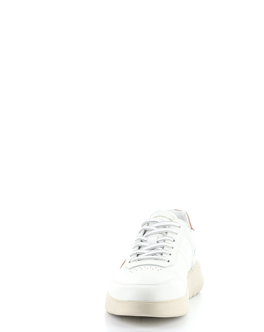 12863 White/Cognac Leather