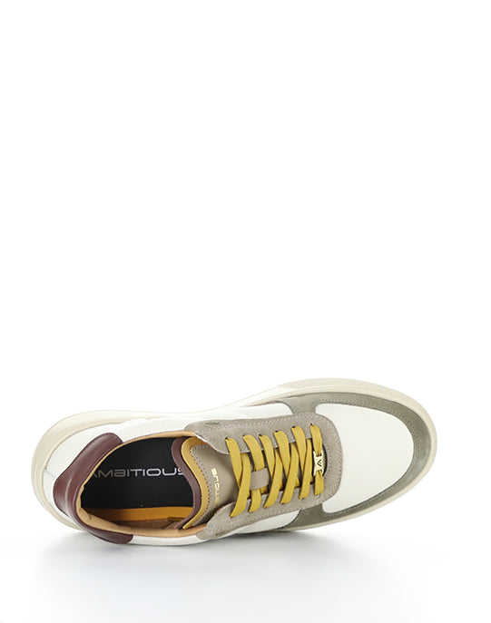 14060 1289Am Khaki/Off White Leather