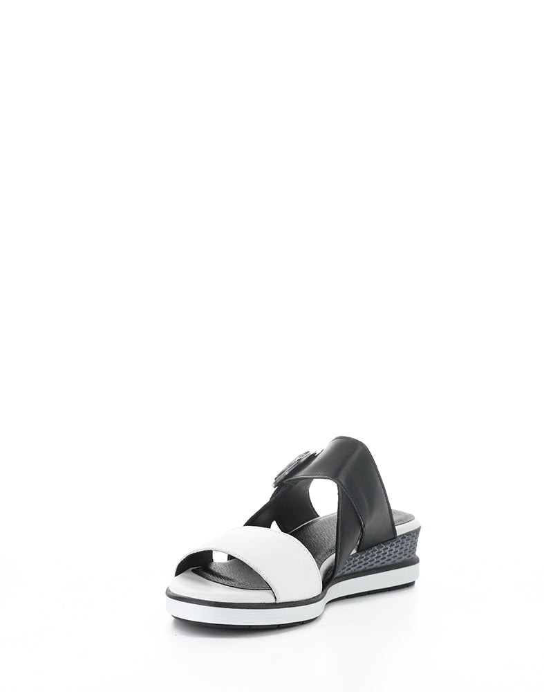 Asha White/Black Soft Analine