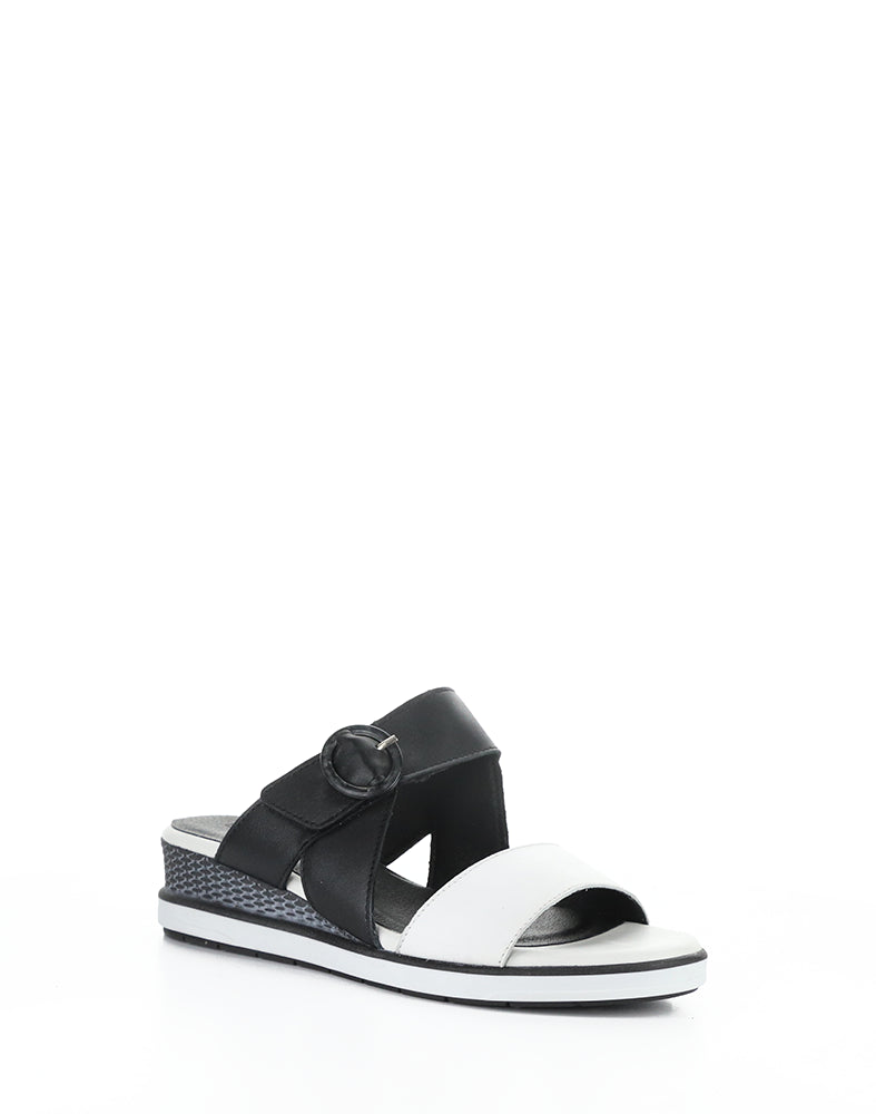 Asha White/Black Soft Analine