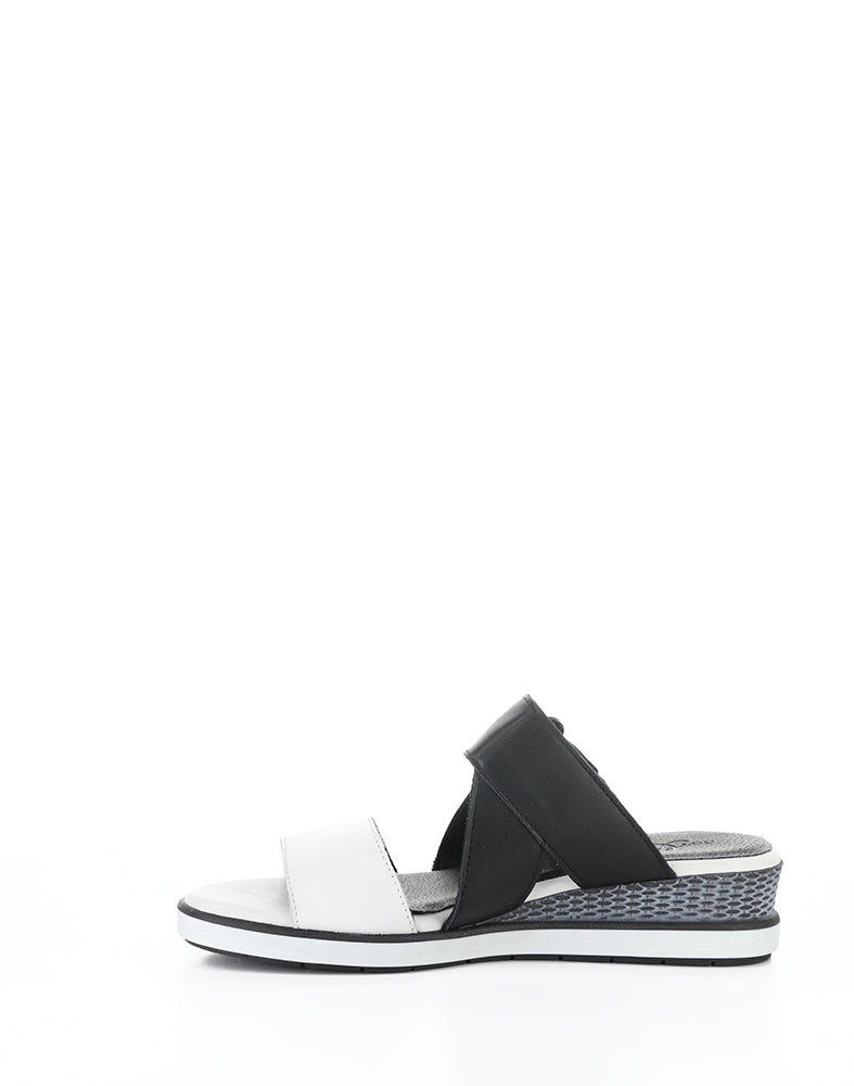 Asha White/Black Soft Analine