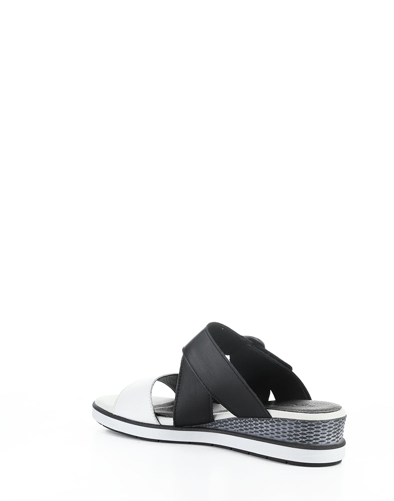 Asha White/Black Soft Analine