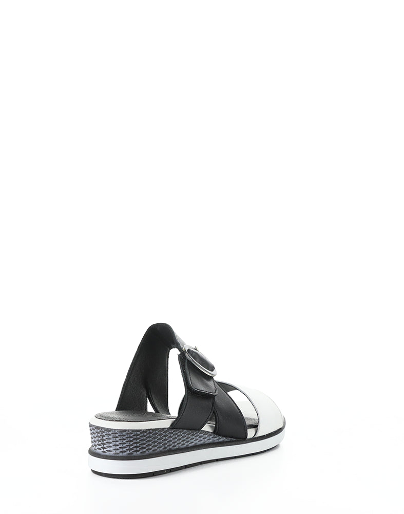 Asha White/Black Soft Analine