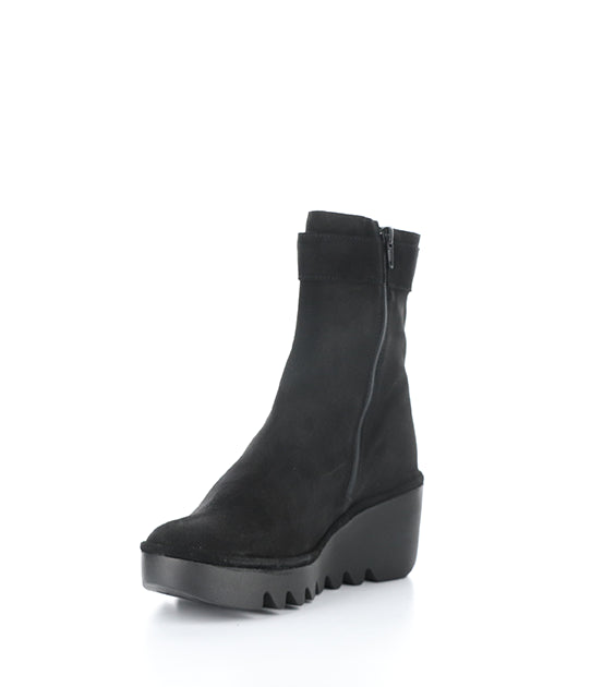 Bepp396Fly 005 Black Oil Suede