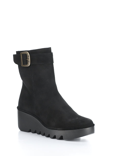 Bepp396Fly 005 Black Oil Suede