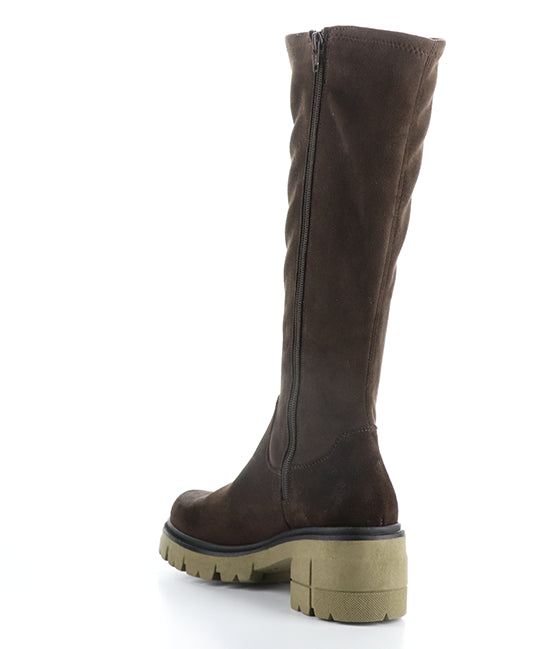 Brenna Dk Brown/Brown/Khaki Suede/Top