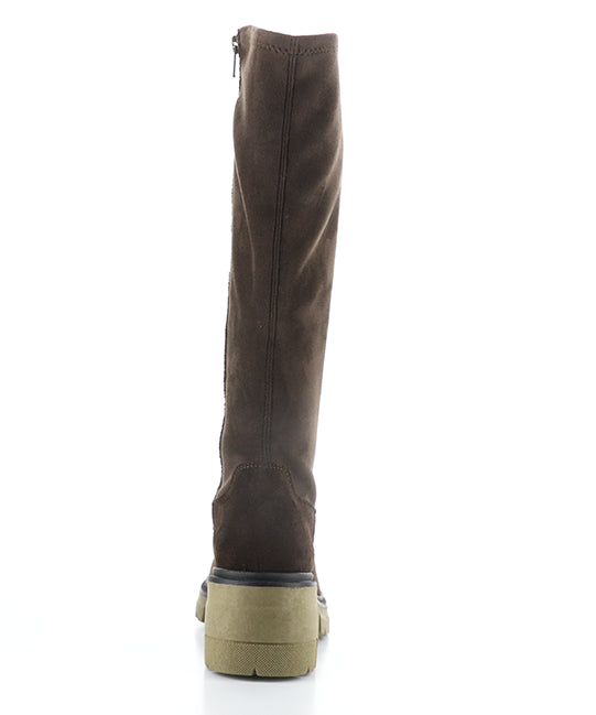Brenna Dk Brown/Brown/Khaki Suede/Top