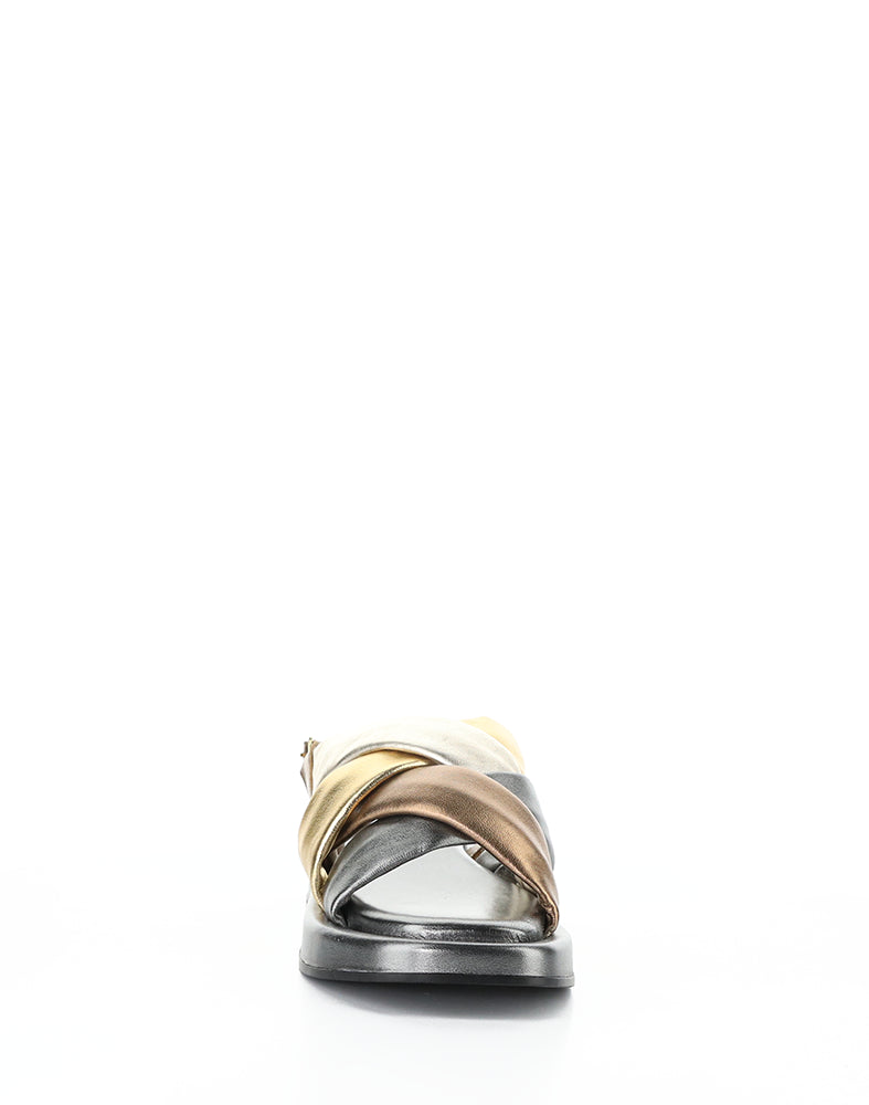 Brixin Pewter Metallic Nappa