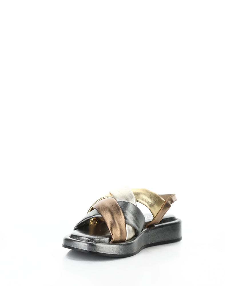 Brixin Pewter Metallic Nappa
