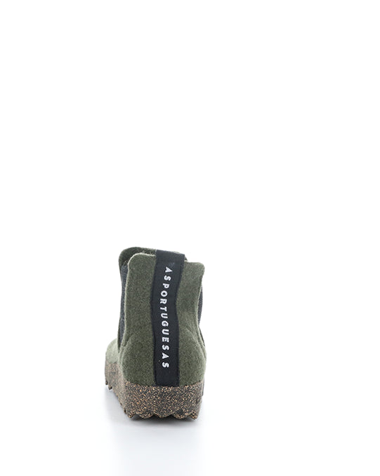 Caia090Aspm 001 Military Green Tweed/Felt