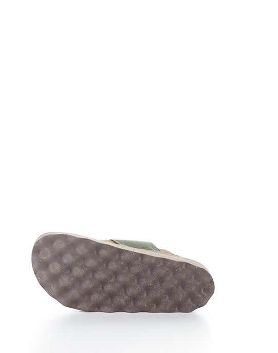 Cana176Asp 010 Cognac/Dkgrn Faux Suede