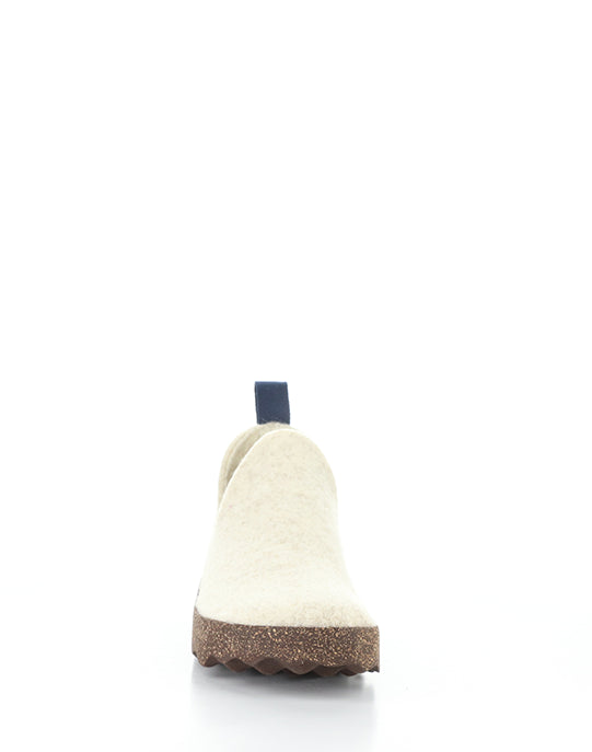 City 086 White Rainraw Felt