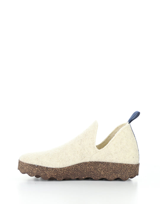 City 086 White Rainraw Felt