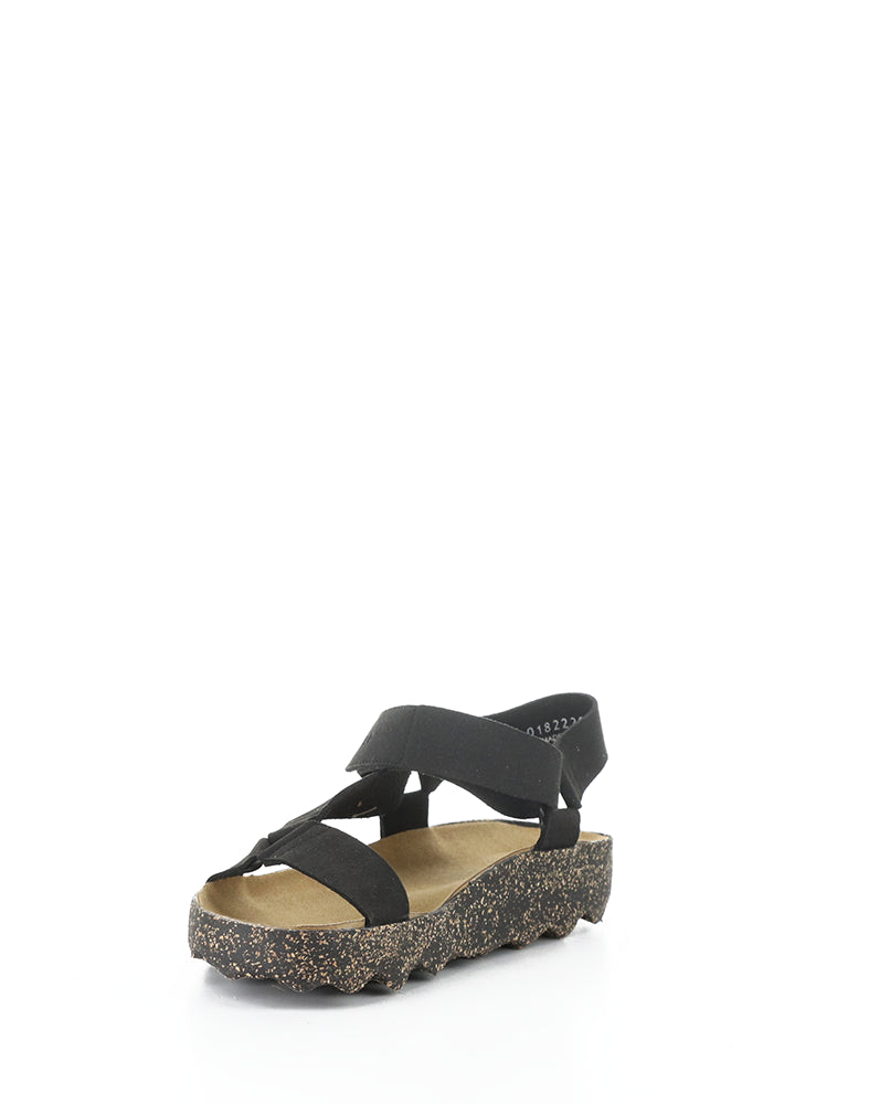 Clew222Asp 007 Black Bio Suede