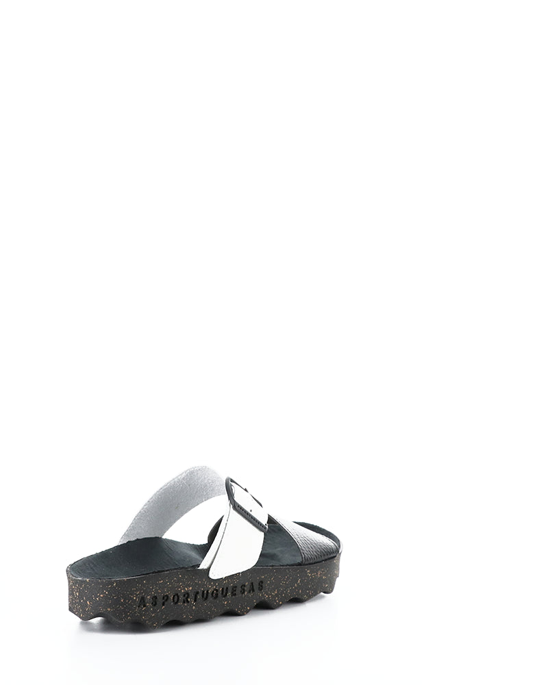 Coly225Asp 013 Black/White Faux Leather