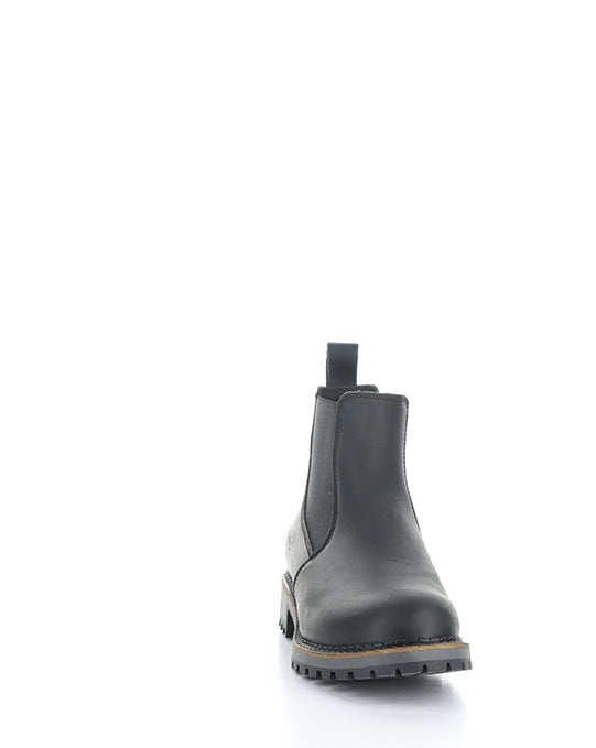 Corrin Black Saddle Leather