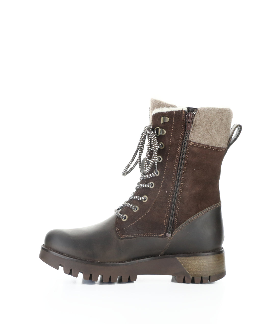 Genus Prima Dk Brown/Coffee/Bark Saddle/Suede/Tweed