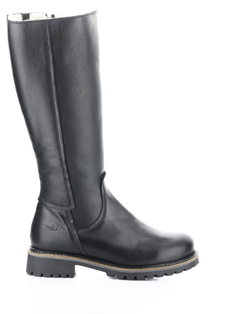 Hudson Black Feel Leather