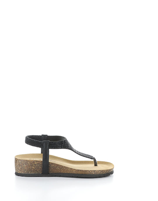 Lila Black Beaded Laminato