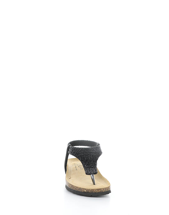 Lila Black Beaded Laminato