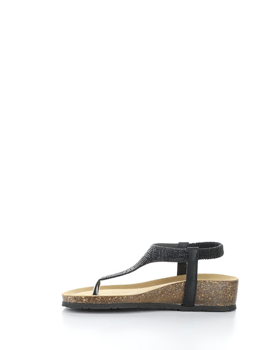 Lila Black Beaded Laminato