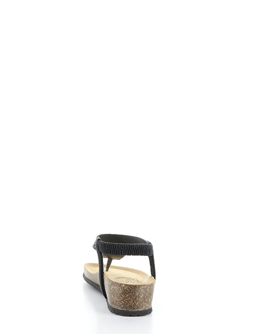 Lila Black Beaded Laminato
