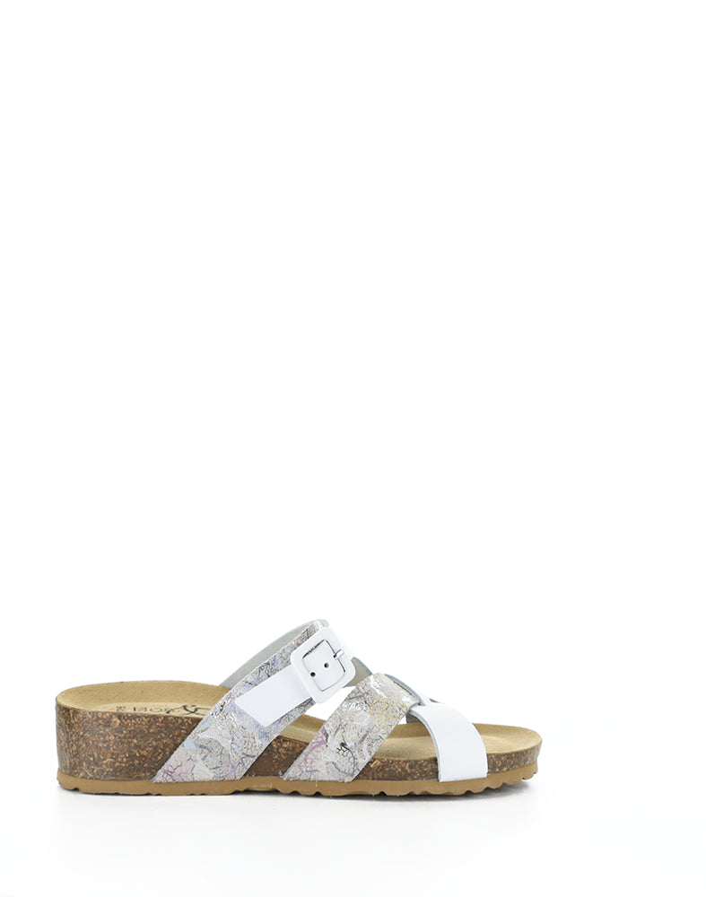 Lina White Nappa/Sienna
