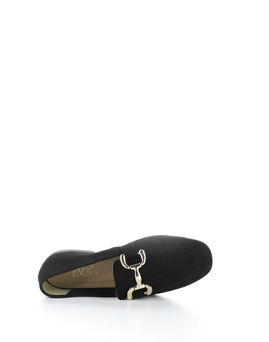 Macie Black Kid Suede
