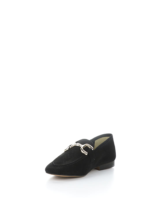 Macie Black Kid Suede