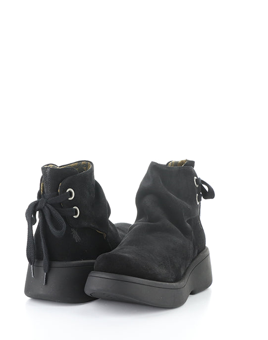 Mebs189Fly 003 Black Oil Suede