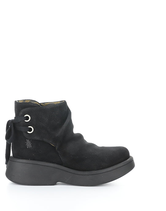 Mebs189Fly 003 Black Oil Suede