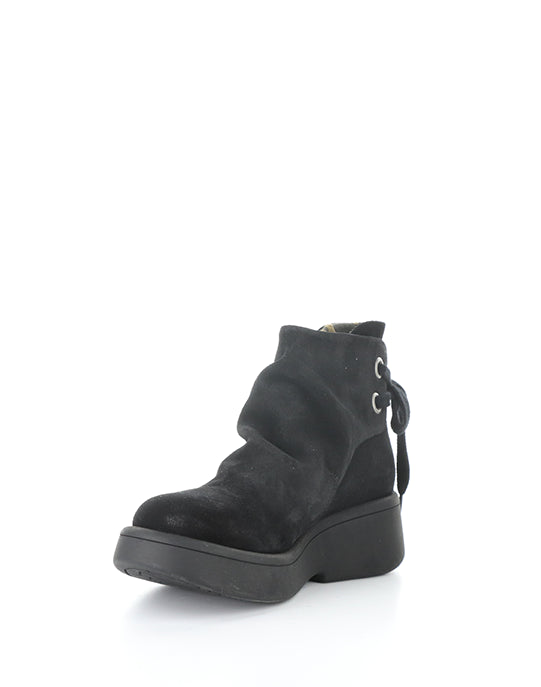 Mebs189Fly 003 Black Oil Suede