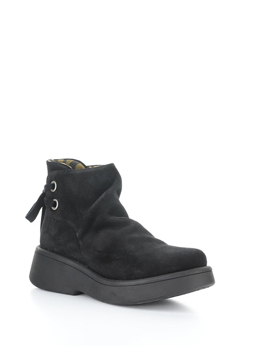 Mebs189Fly 003 Black Oil Suede