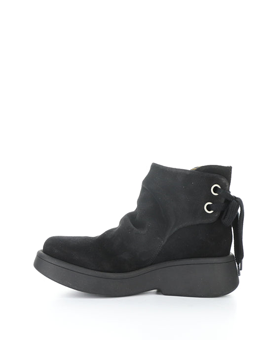 Mebs189Fly 003 Black Oil Suede