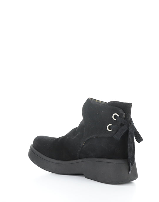 Mebs189Fly 003 Black Oil Suede