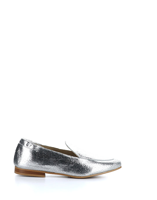 Nikki Silver Crackle Leather
