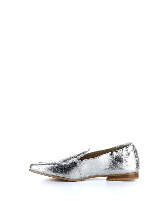 Nikki Silver Crackle Leather