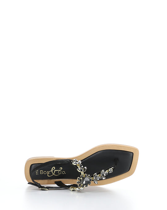Otu Black/Smoke Suede/Jewels