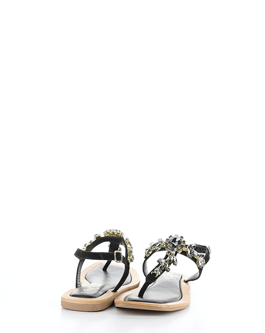 Otu Black/Smoke Suede/Jewels