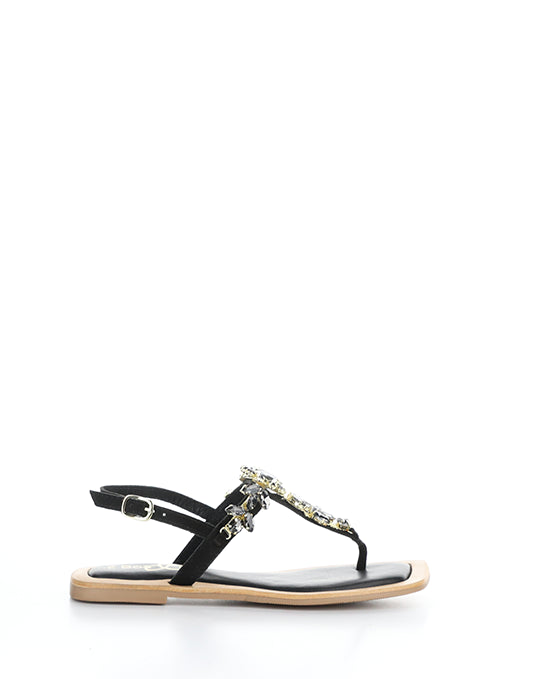 Otu Black/Smoke Suede/Jewels
