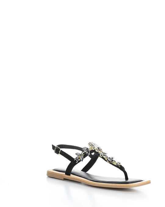 Otu Black/Smoke Suede/Jewels