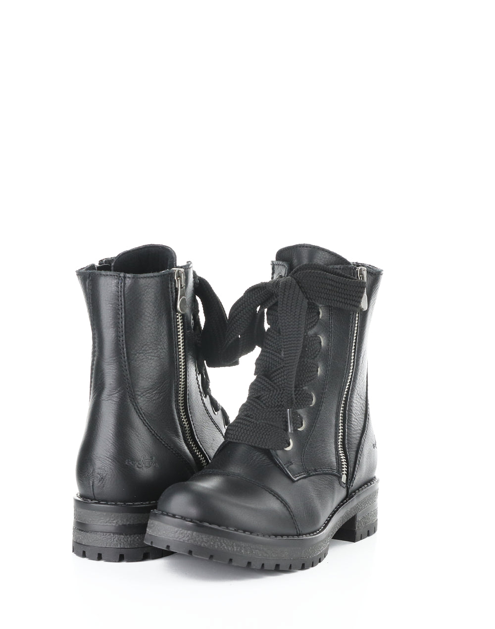 Paulie Black Feel Leather