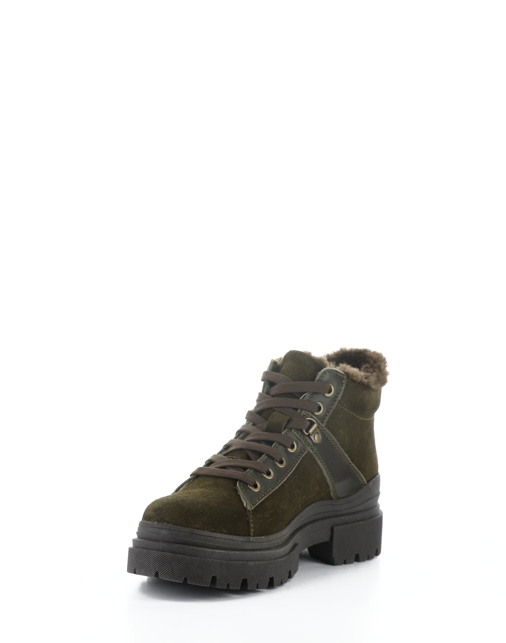 River Olive/Dark Brown Suede/Feel/Murta Faux Fur