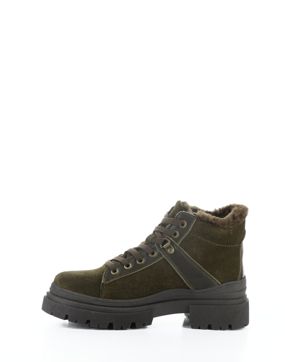 River Olive/Dark Brown Suede/Feel/Murta Faux Fur