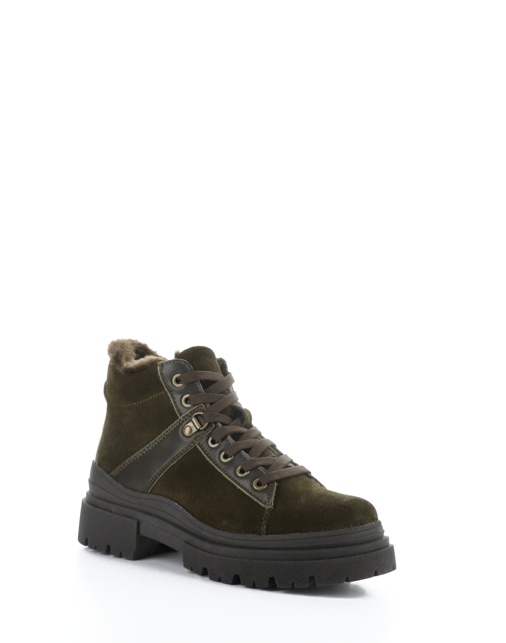 River Olive/Dark Brown Suede/Feel/Murta Faux Fur