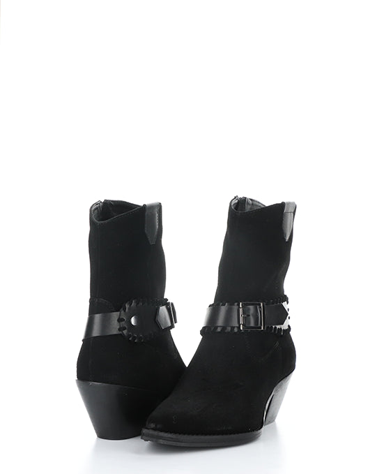 Tartan Black Suede
