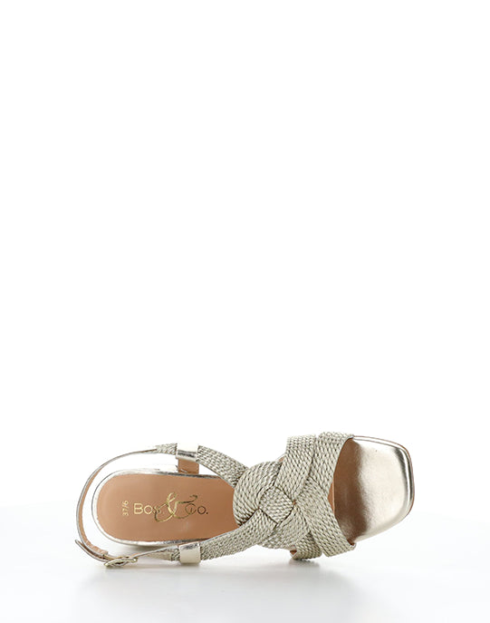 Upbeat Gold Leather/Rope
