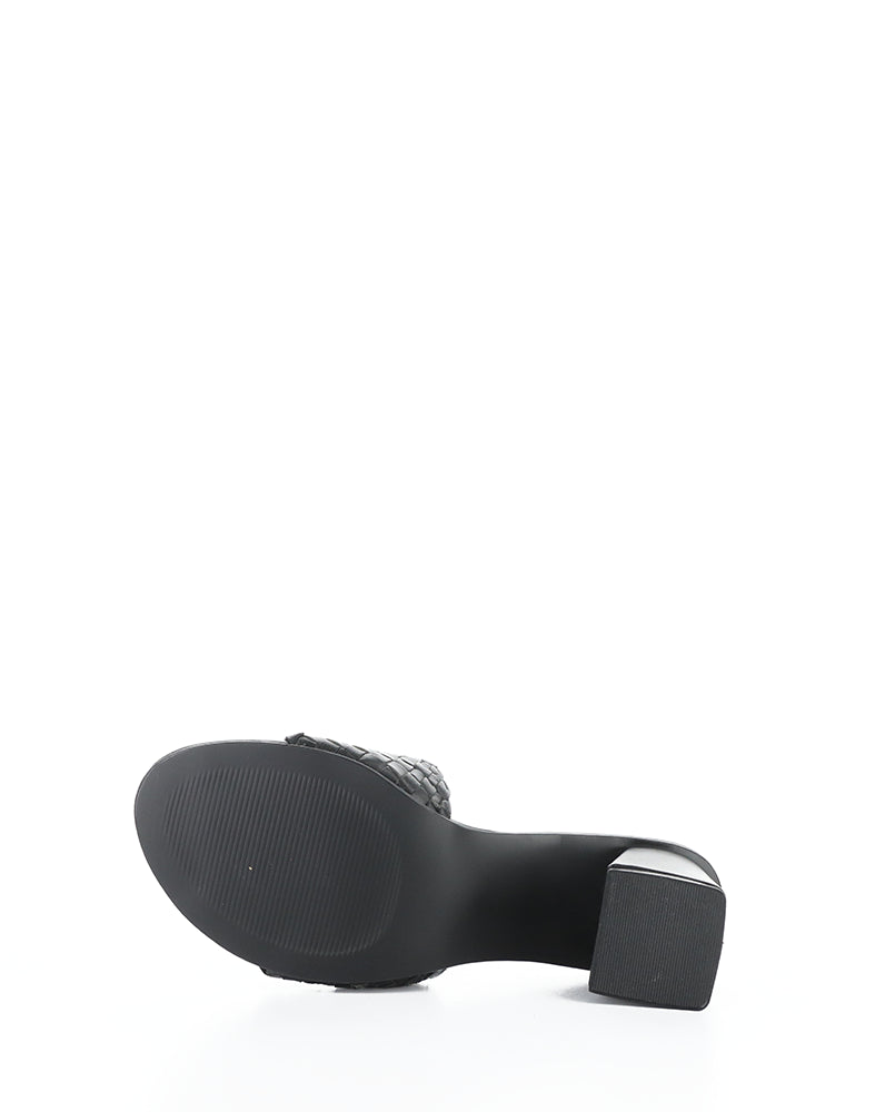 Wella Black Woven Leather